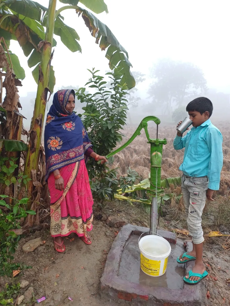 Hand-pump and community water access