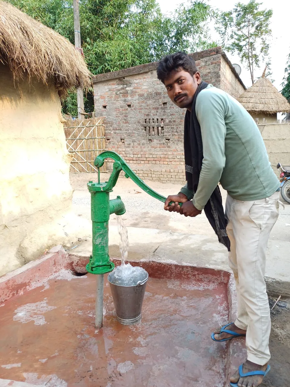 Hand-pump and community water access