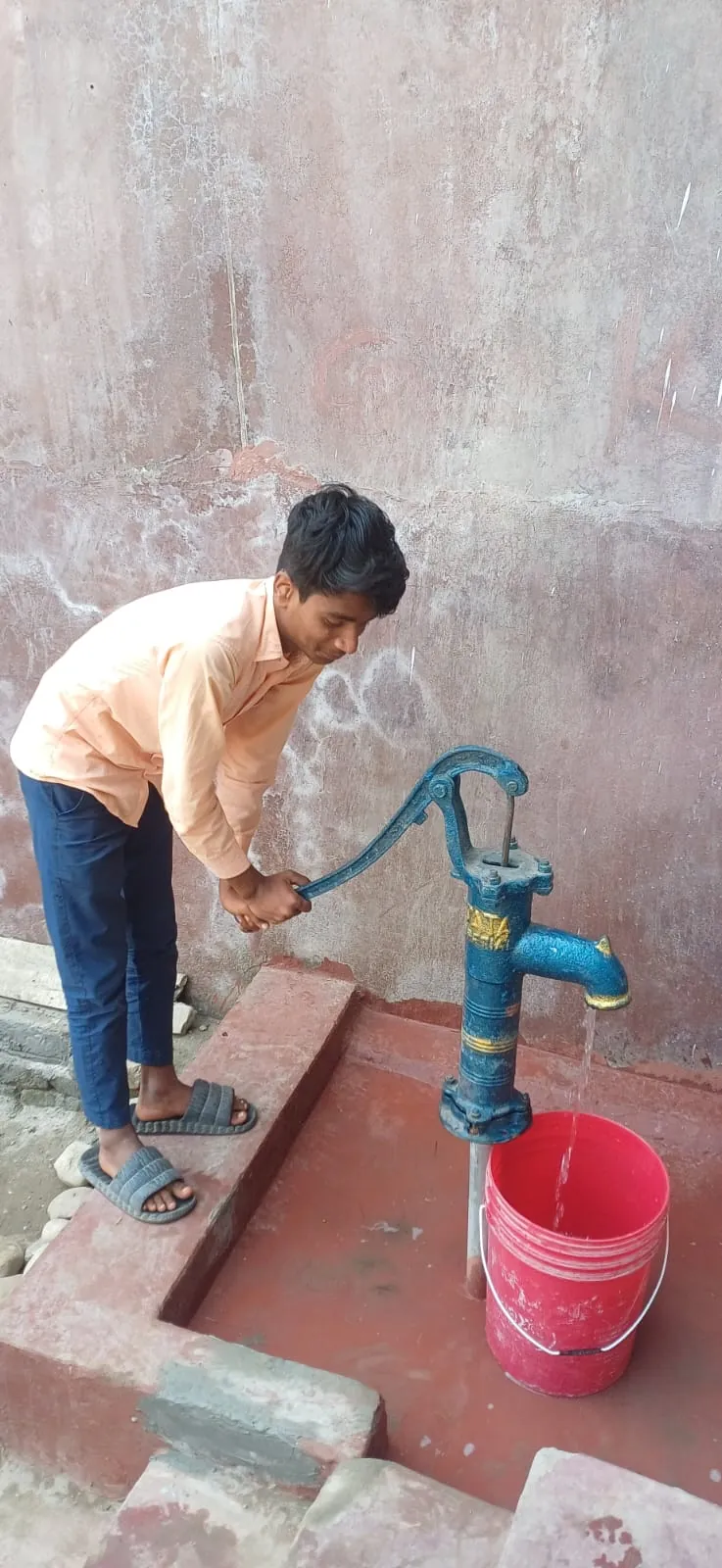 Hand-pump and community water access
