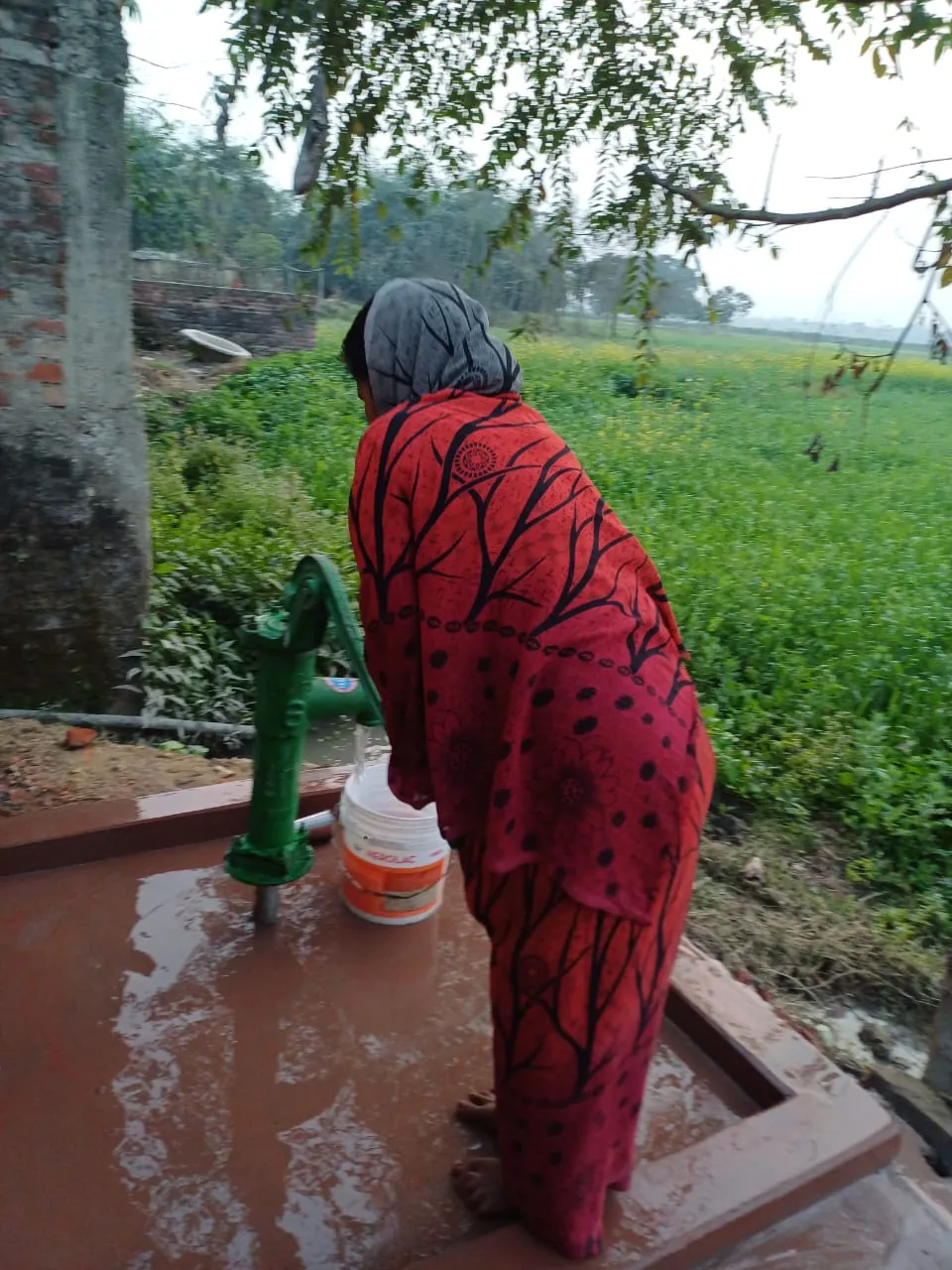 Hand-pump and community water access