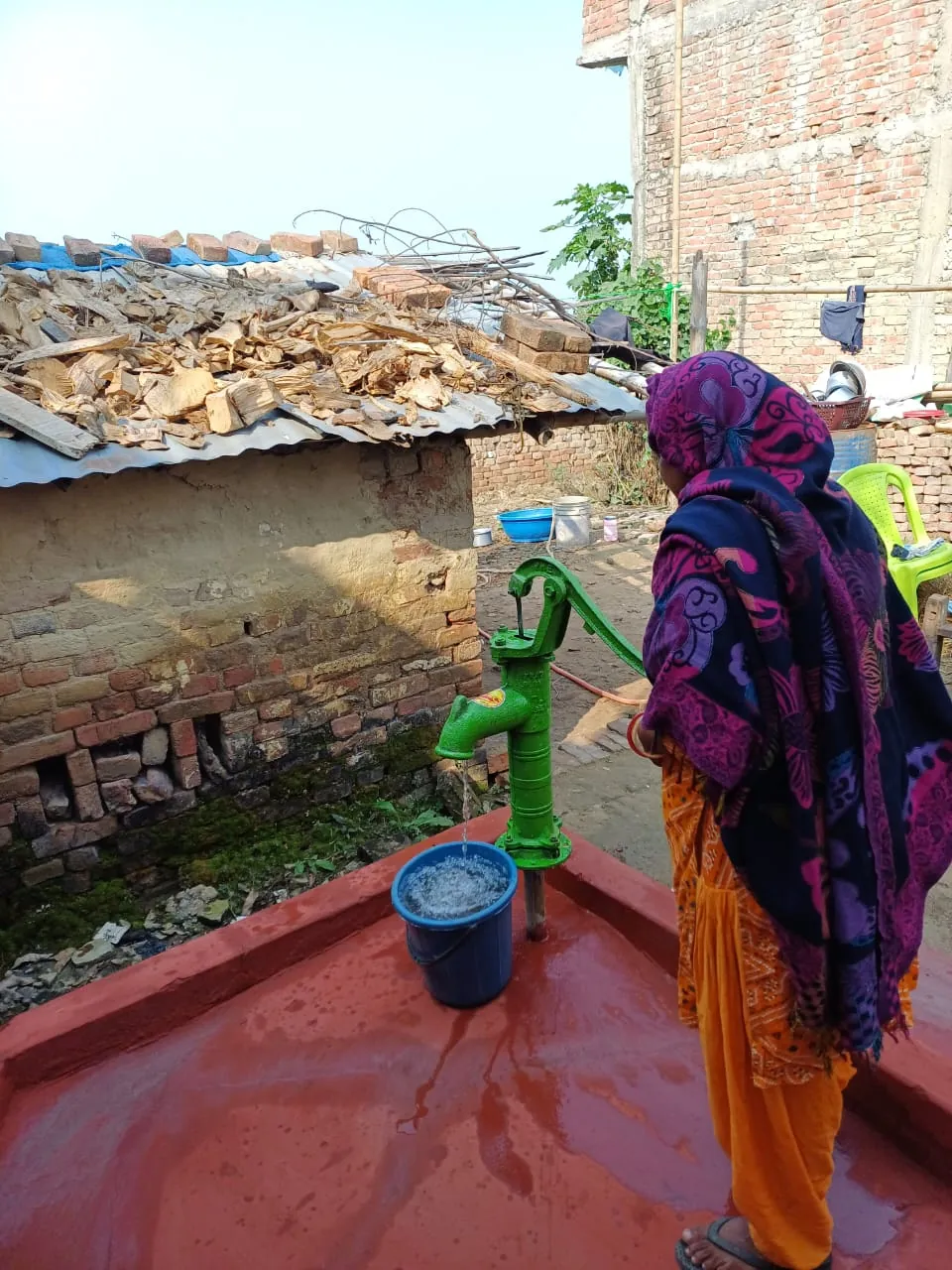 Hand-pump and community water access